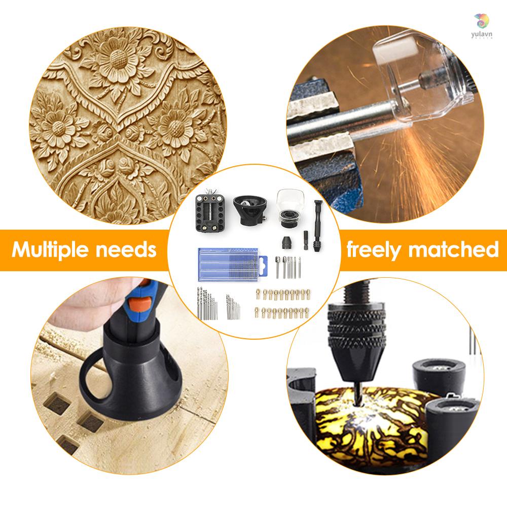 Bộ 46 Phụ Kiện Khoan Điện Mini Xoay Được Tiện Dụng