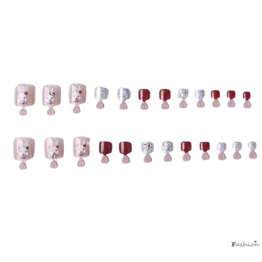 Móng Chân Giả Hình Thỏ Dễ Thương Cho Nữ