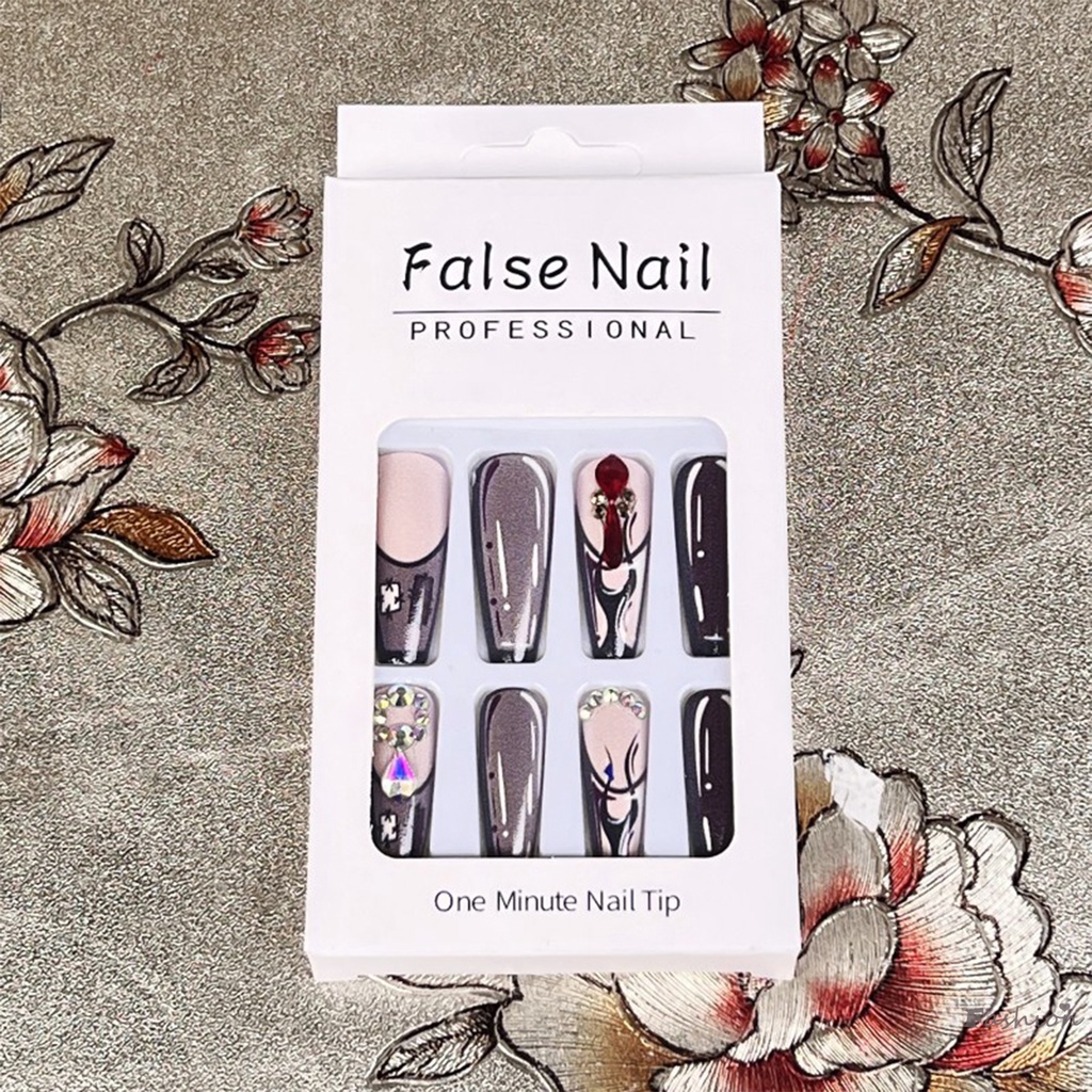 Bộ Móng Tay Giả Siêu Linh Hoạt Lâu Trôi Họa Tiết Múa Ba Lê