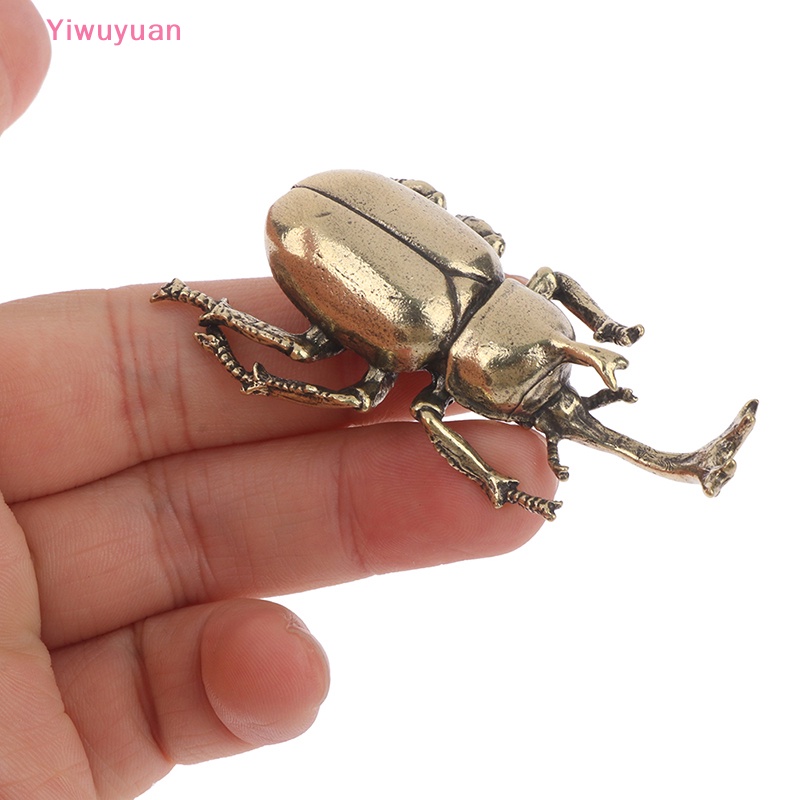 < Yiwuyuan > Đồ trang trí Bọ Cánh Cứng Bằng Đồng Nhỏ Để Bàn Trang Trí Nhà Cửa