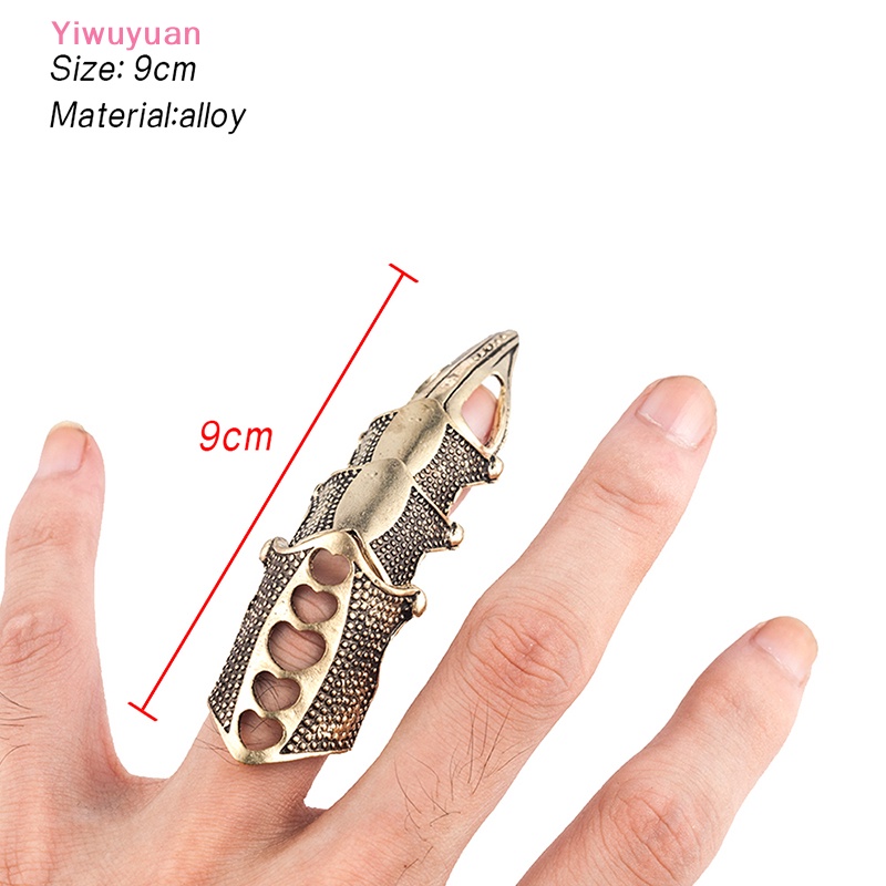 Nhẫn Đeo Khớp Ngón Tay Dài Phong Cách Punk Goth Punk Goth Cổ Điển &lt; Yiwuyuan &gt; Mới Cho Nam Và Nữ