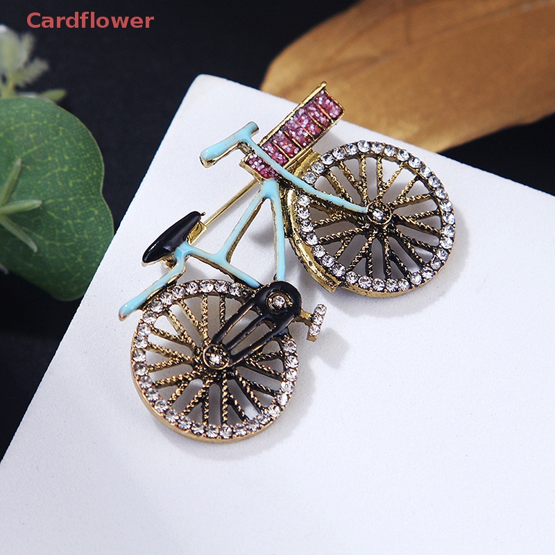 (MớI) Ghim GàI ÁO HìNh Xe ĐạP ĐíNh Đá Xinh XắN