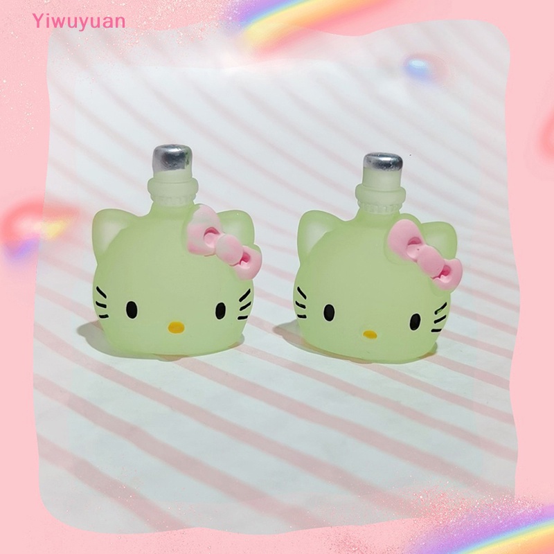 < Yiwuyuan > 5 Tượng Mèo Mini Phát Sáng Trong Bóng Tối Trang Trí Tiểu Cảnh Craf
