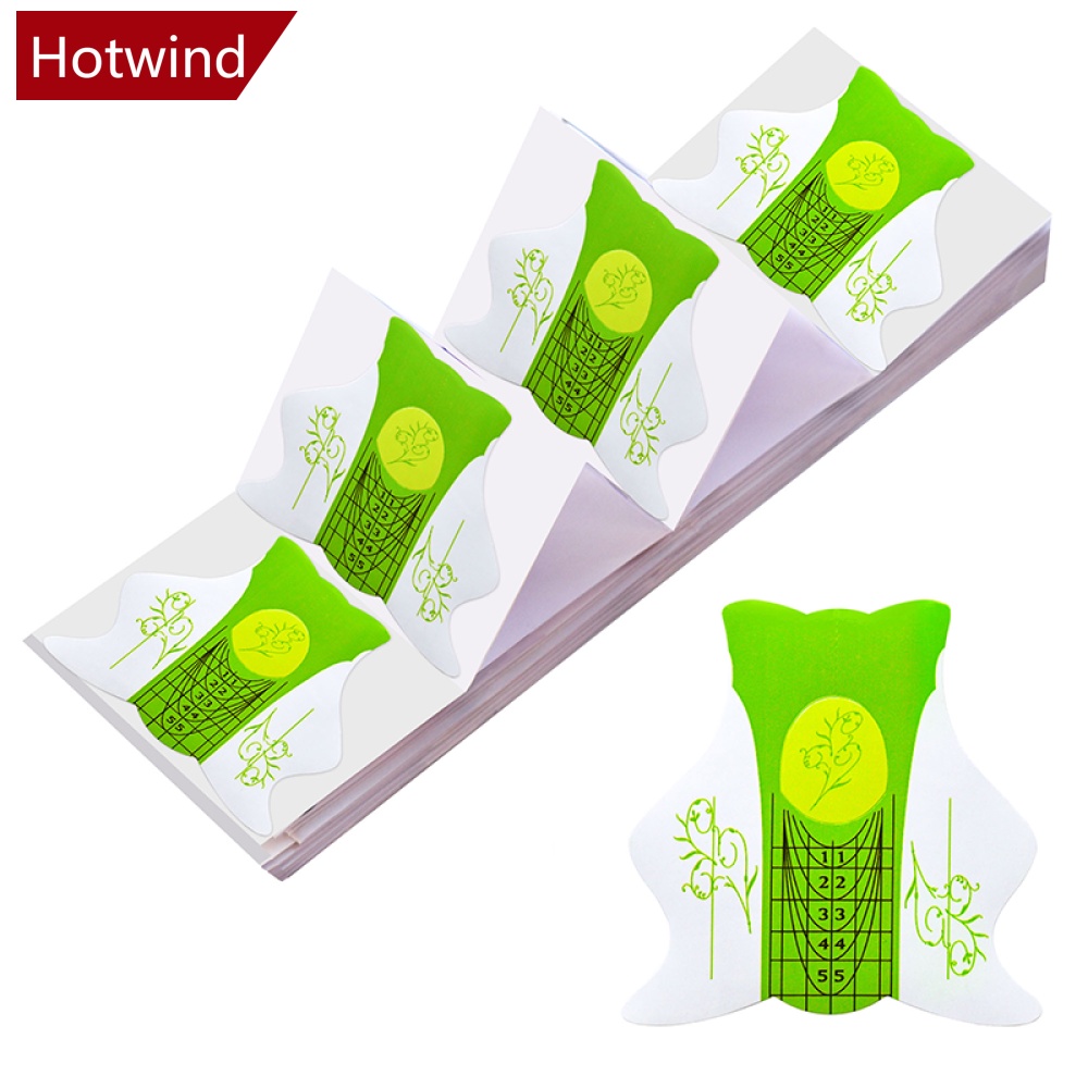 Set 100 Miếng Dán Nối Dài Móng Acrylic Họa Tiết Bướm DIY J1M1