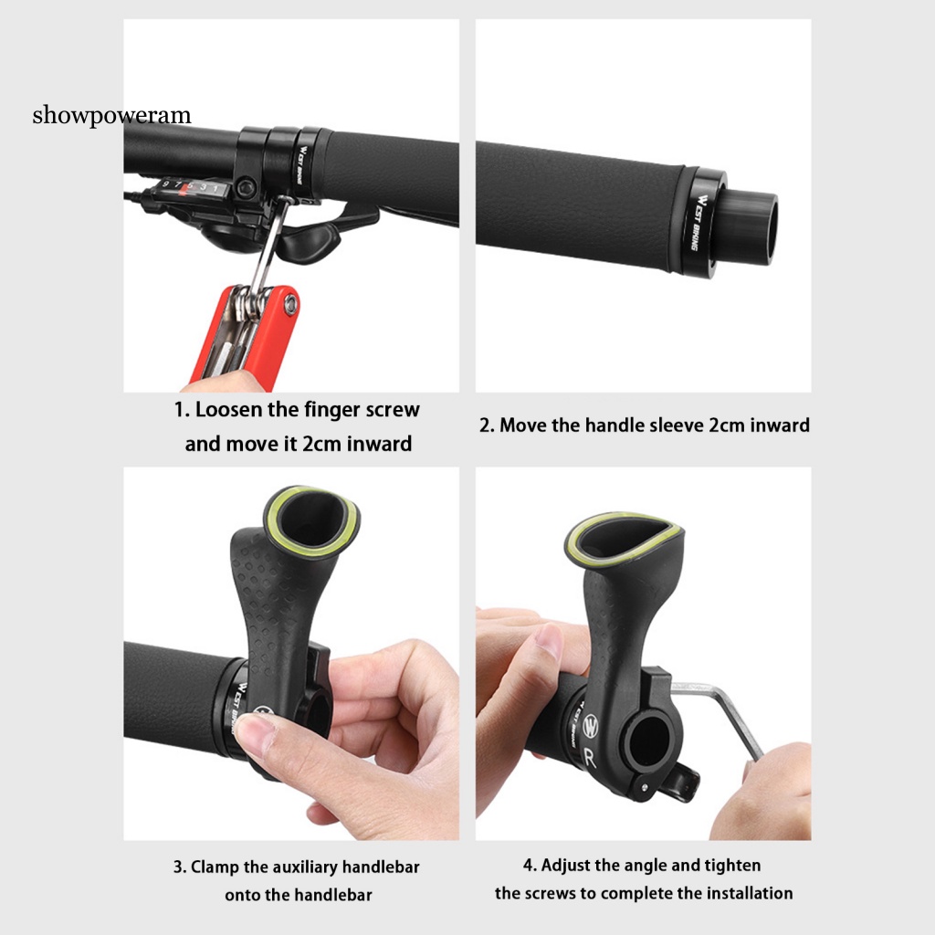 1 Cặp Bọc Tay Lái Xe Đạp Leo Núi Dễ Lắp Đặt