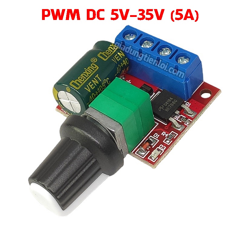 Bộ điều khiển tốc độ động cơ PWM DC 2A-5A-10A-20A - điều chỉnh đèn LED Dimmer