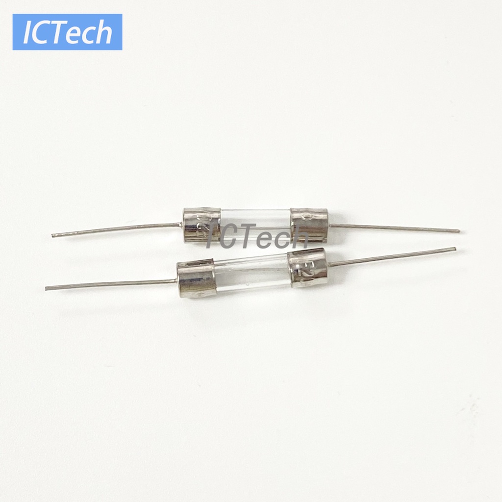 Set 10 Cầu Chì Thủy Tinh 5x20mm 250V 1A 2A 3A 4A 5A 6.3A 10A 15A 20A Chất Lượng Cao