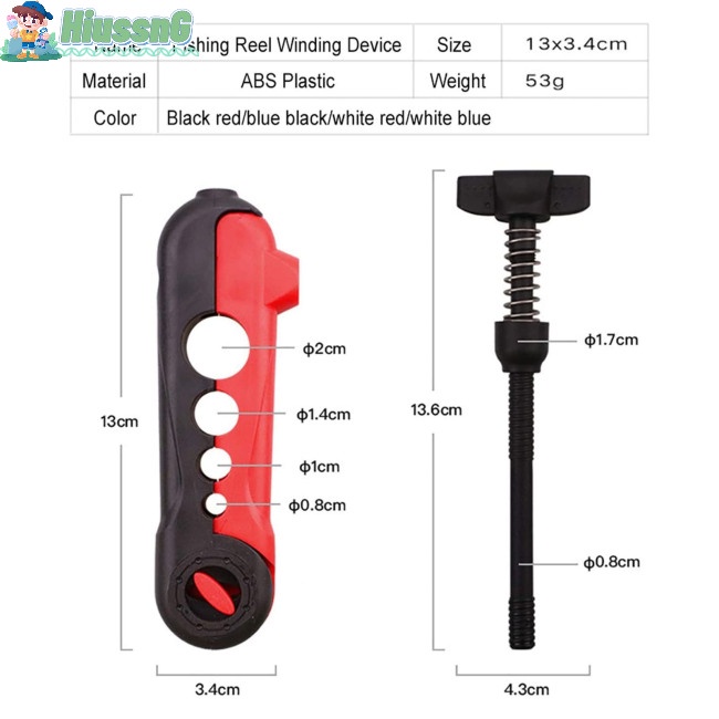 Dụng Cụ Quấn Dây Câu Cá Đa Năng Tháo Rời Được