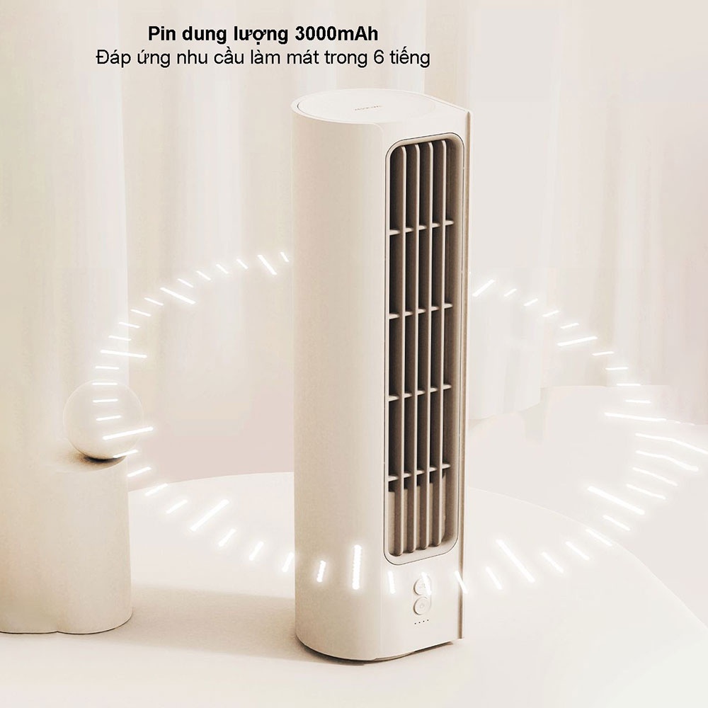 Quạt tích điện để bàn Xiaomi Solove F9, 10W, pin 3000mAh, 3 cấp độ gió - Shop  MI Ecosystem Authorized