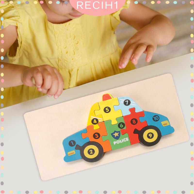 Bộ Đồ Chơi Xếp Hình Phương Tiện Giao Thông Montessori Dành Cho Trẻ Mẫu Giáo