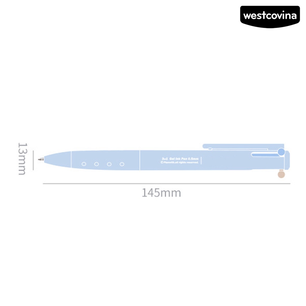 [COD]♪Bút Mực Gel Ngòi 0.5mm Màu Sắc Tươi Sáng Có Thể Tháo Rời
