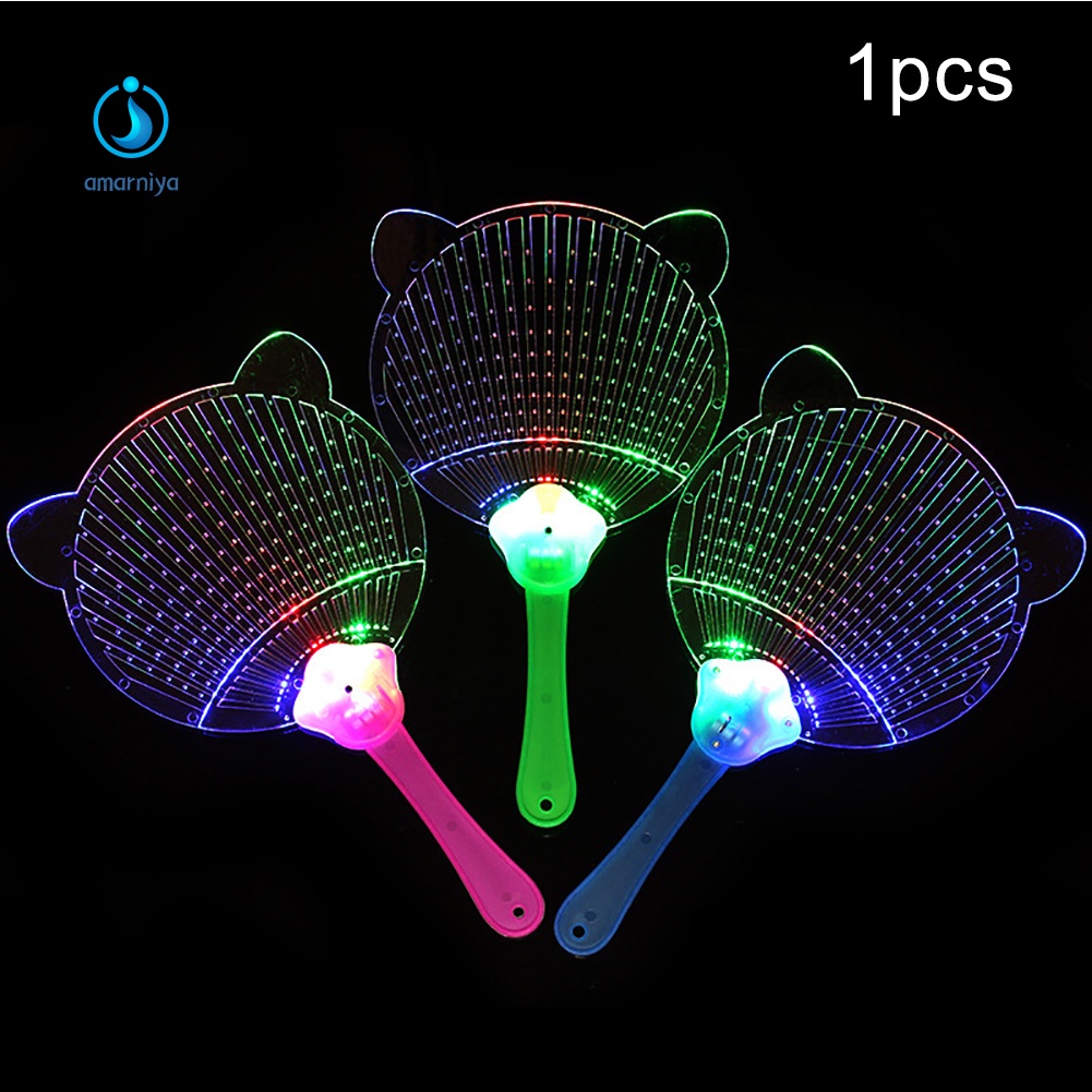 Quạt Đồ Chơi Cầm Tay Hình Ong Và Bướm Có Đèn LED Dễ Thương
