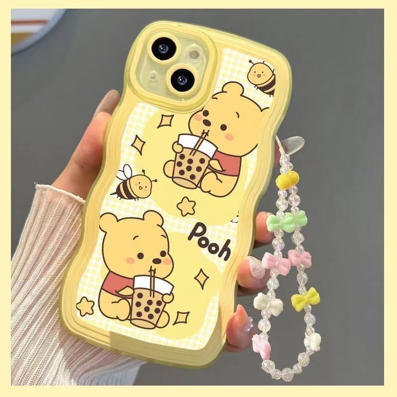 Ốp lưng Realme C55 C30s C30 C35 C33 C31 C25 C25s C25Y C21Y C21 C20 C17 C15 C12 C11 C3 C2 C1 Narzo 50A 50i 20 30A 10 9 7i 8 Pro 6 5 Pro 5i 5s 3 Pro Cute Winnie 50 Bear Pooh Trà sữa ngọc trai Vỏ điện thoại mềm