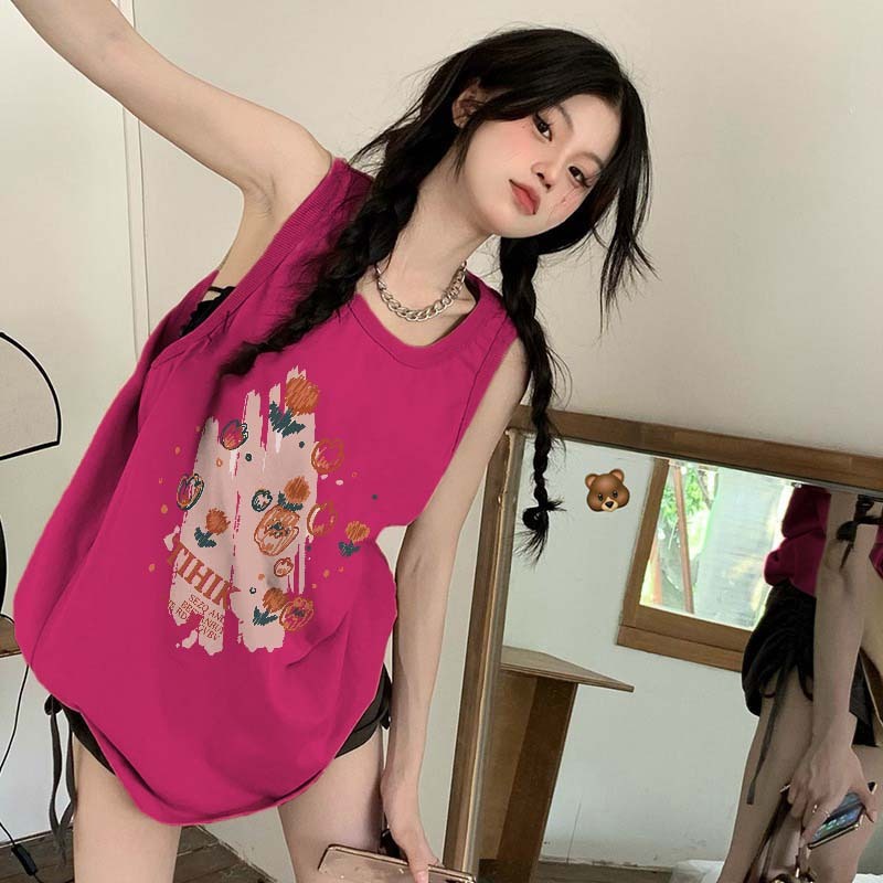 NRVP Áo Thun Cotton Ngắn Tay In Họa Tiết Thời Trang Hàn Quốc Mới 2023