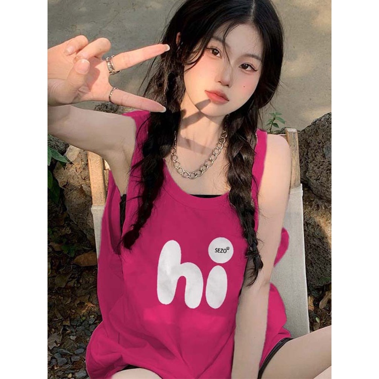 NRVP Áo Thun Cotton Ngắn Tay In Họa Tiết Thời Trang Hàn Quốc Mới 2023