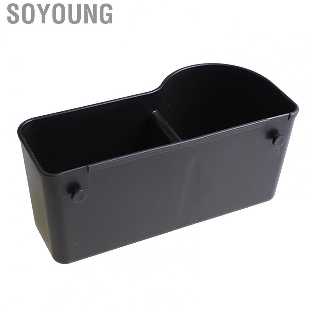Soyoung Car Seat Back Storage Box Large Capacity Purse Holder Pocket for Scattered Items Black