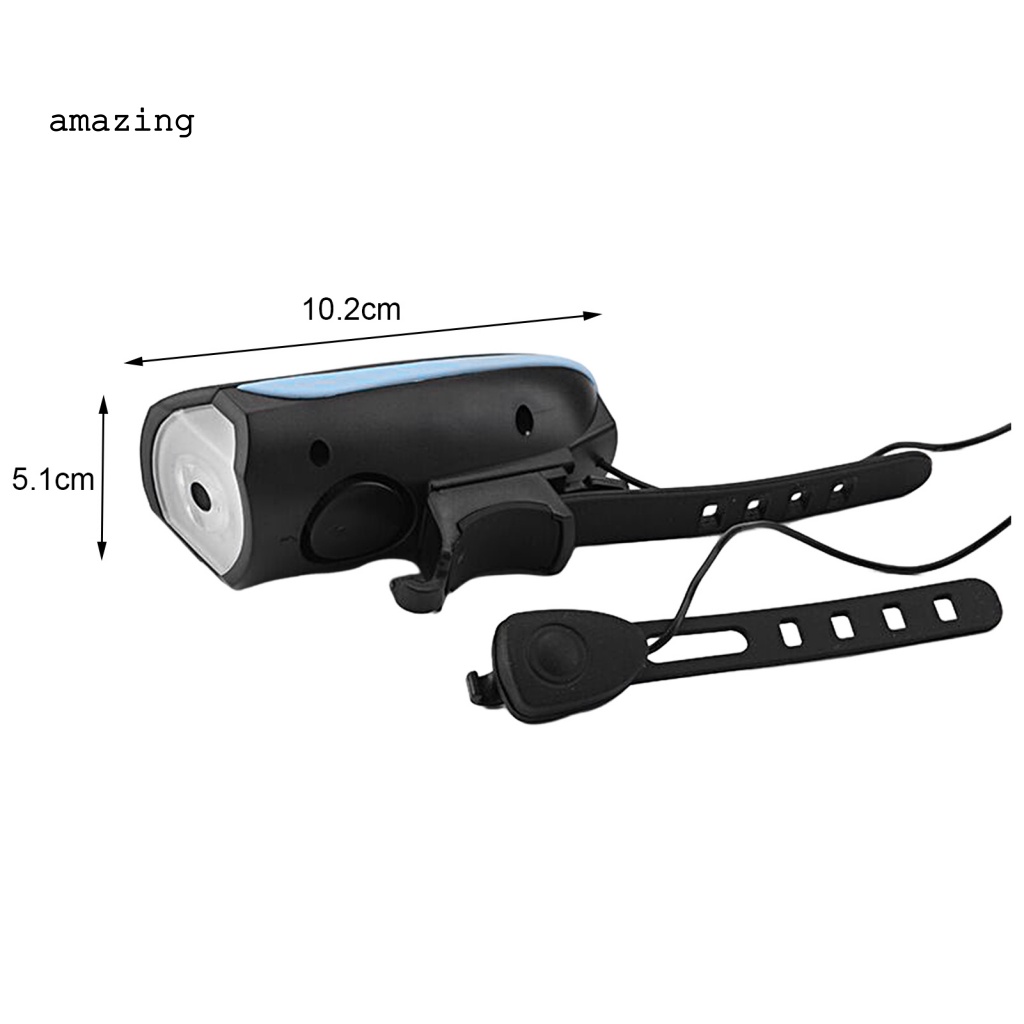 Đèn Pha Xe Đạp MTB Độ Sáng Cao Có Còi Và Sạc Lại Tiện Dụng