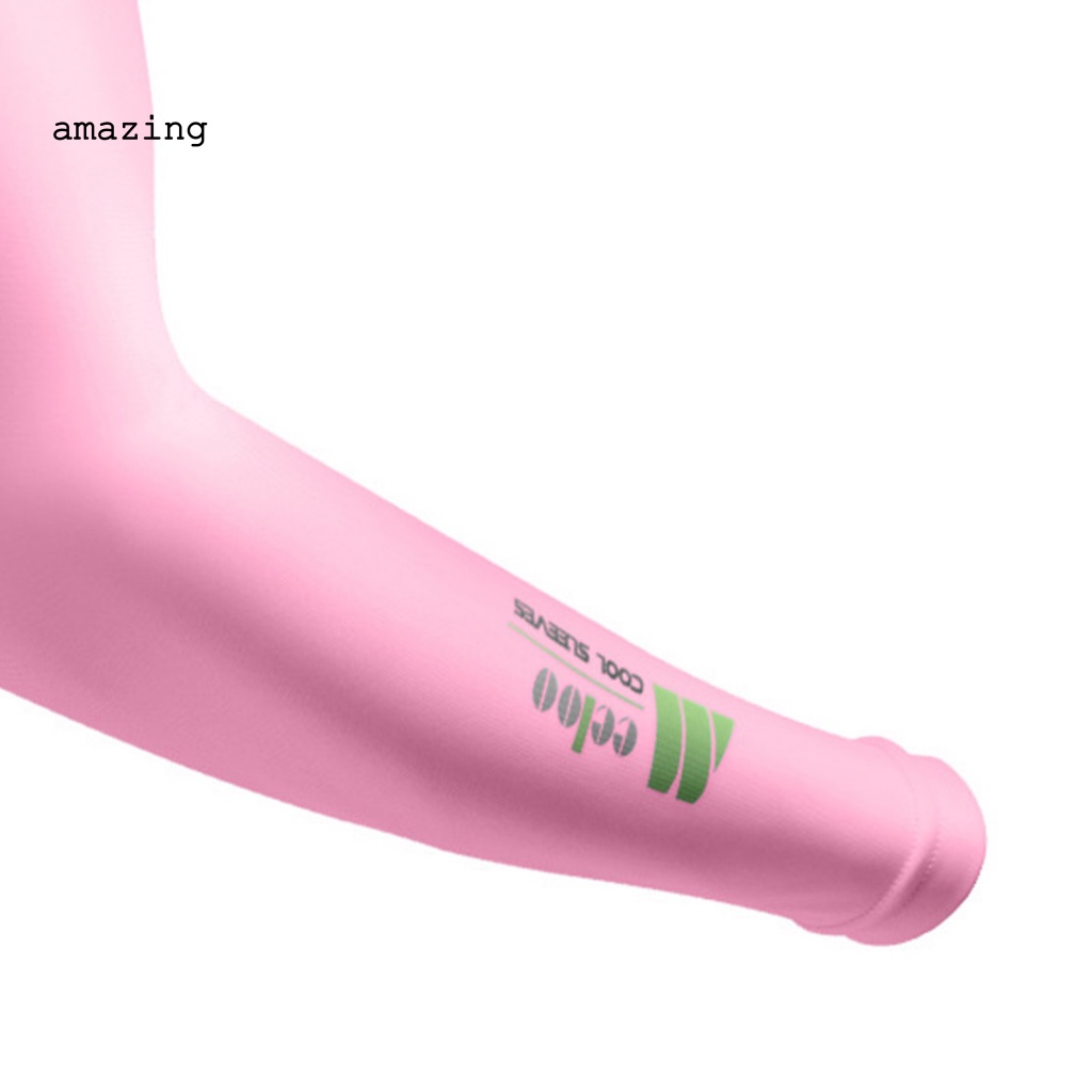 1 Cặp Găng Cánh Tay Vải Lụa Lạnh Co Giãn Bảo Vệ Toàn Diện Khi Chơi Golf