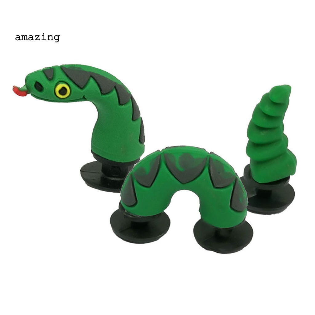 Set 3 Phụ Kiện Trang Trí Giày / Đồ Dùng Hình Động Vật Biển Hoạt Hình Bằng PVC