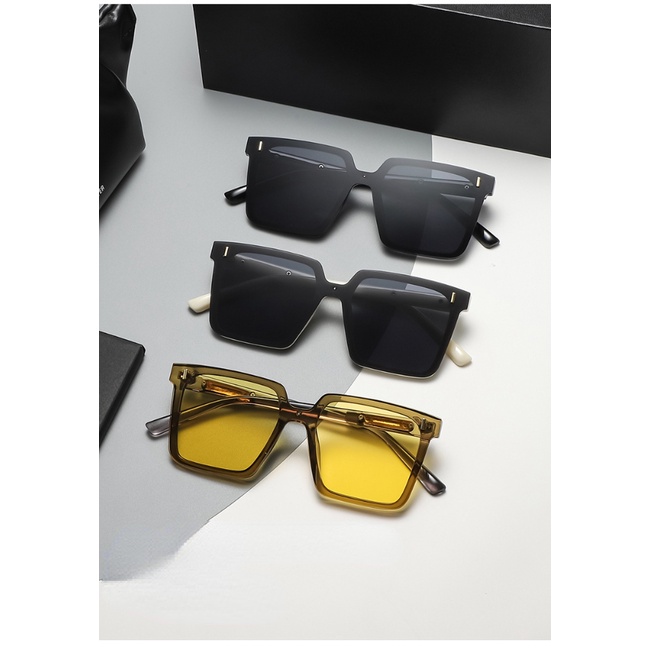 Kính Mát Gọng Vuông Chống Tia UV Thời Trang Cho Nam Nữ