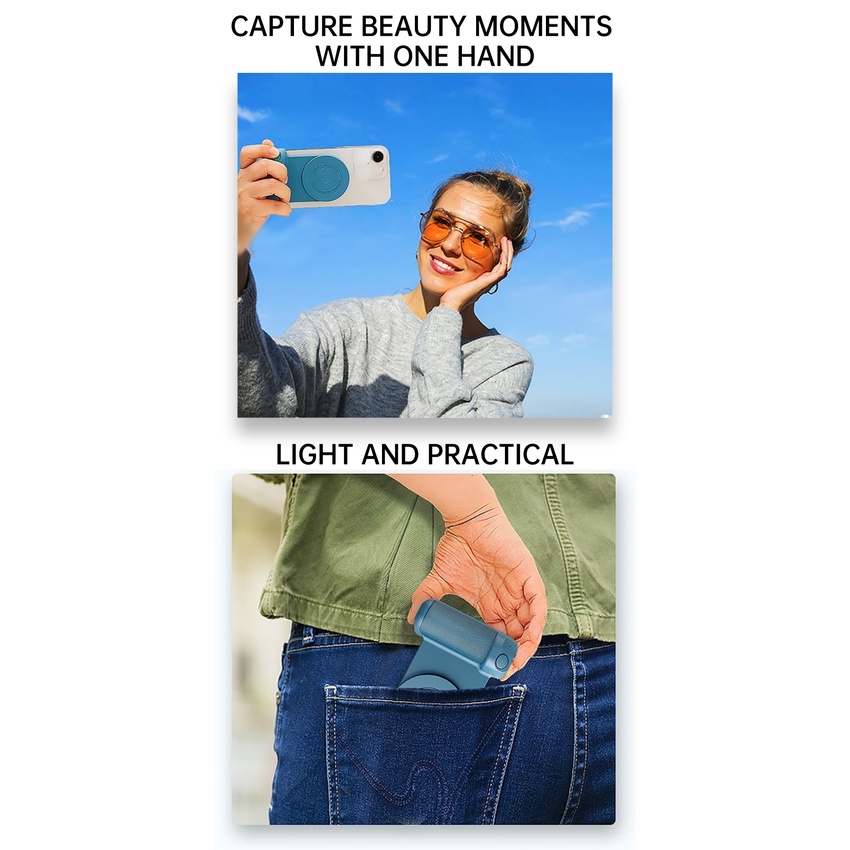 Sạc Dự Phòng Không Dây 3300mAh Có Nam Châm Hít Cho Điện Thoại Android / i-Phone