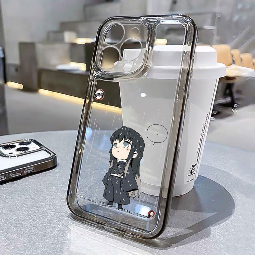Ốp Điện Thoại Hình Truyện Tranh demon slayer Cho iphone 14 pro max 11 12 13 x xr xs 7 8 plus se 2022