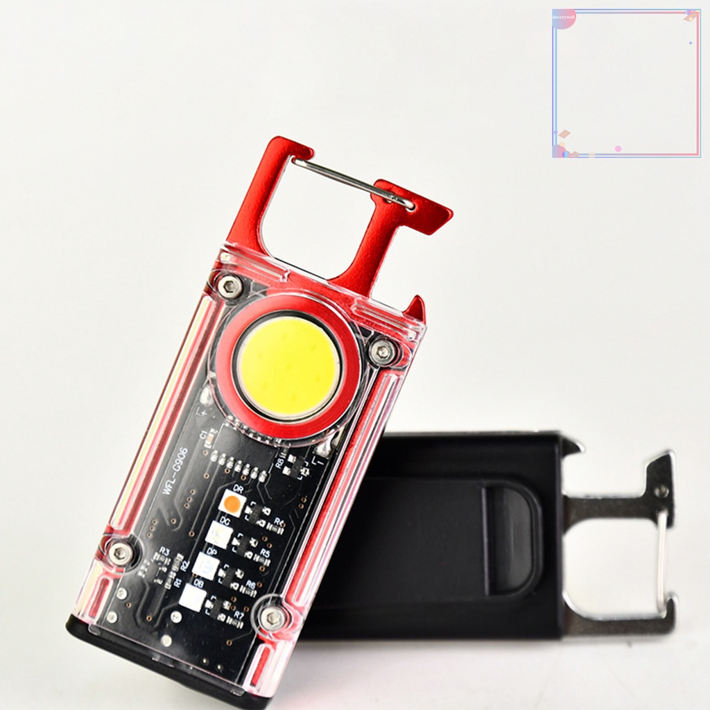 [DDJ] Đèn Pin LED Độ Sáng Cao Nhiều Chế Độ Kích Thước Nhỏ Gọn Có Thể Sạc Lại Kèm Dụng Cụ Mở Nắp Chai Dùng Khi Đi Cắm Trại