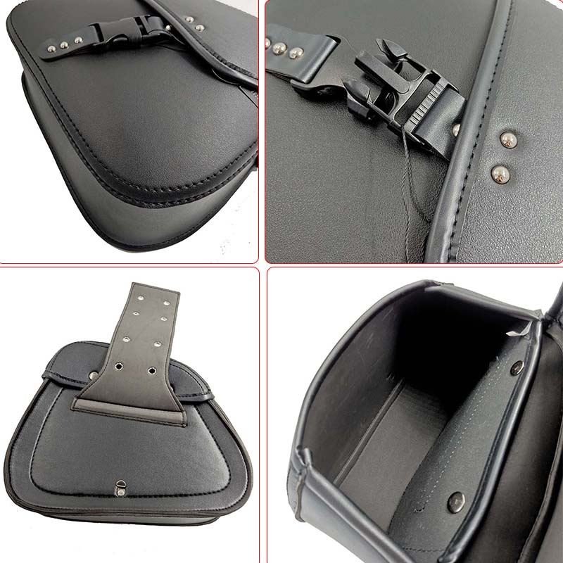 Set 2 Túi Da Đựng Đồ Gắn Yên Xe Mô Tô Harley Sportster 883 1200