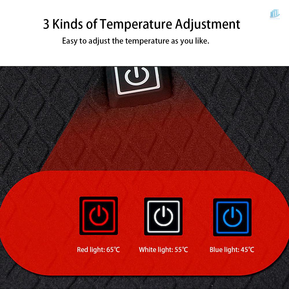 Miếng Đệm Sưởi Ấm Điện Tử smartwatchinone Với 3 Chế Độ Cài Đặt Nhiệt Độ Có Đệm USB Cho Áo Khoác Vest