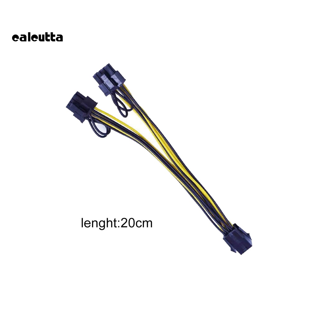 Set 5 Dây Cáp Nối Dài 20cm Chuyển Đổi 6 Pin Sang 8 Pin Cho Thẻ Đồ Họa Máy Tính