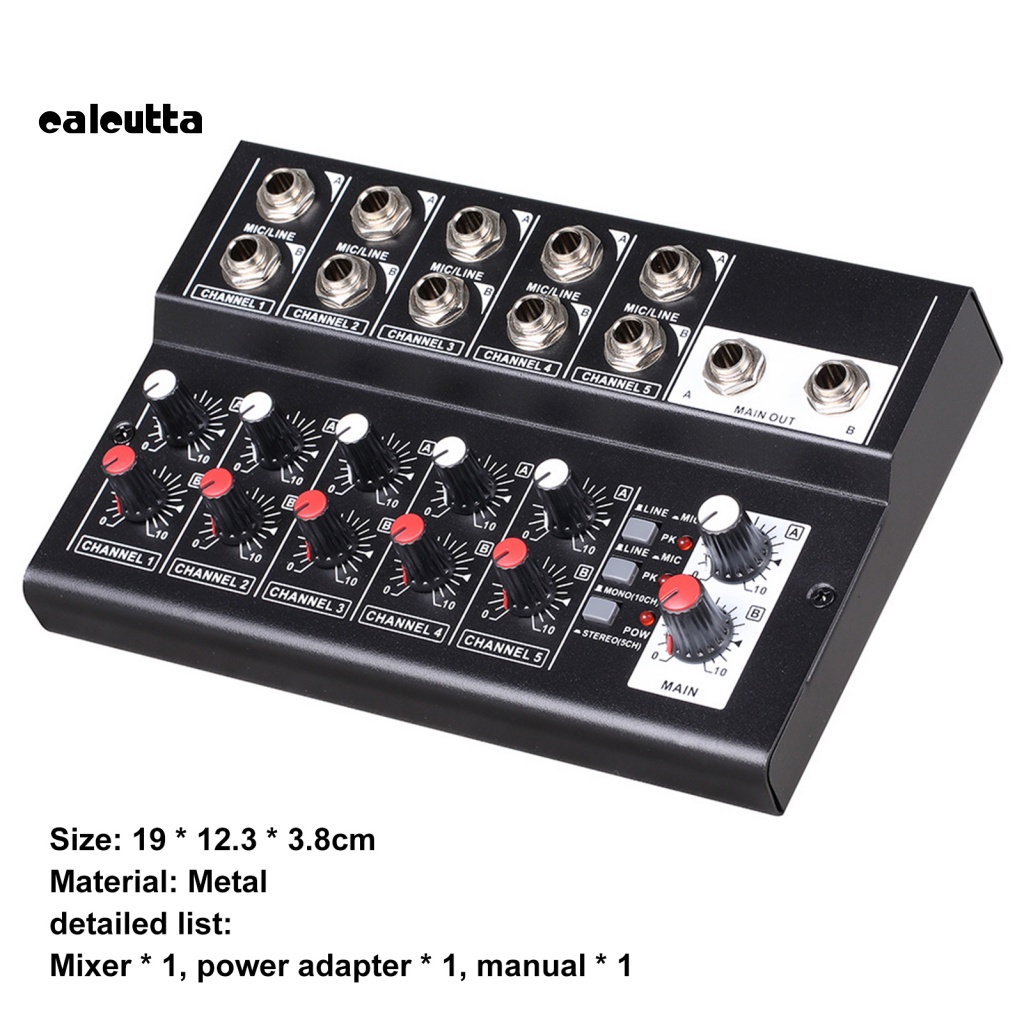 Máy Trộn Tạo Hiệu Ứng Âm Thanh Mini Vỏ Kim Loại Chuyên Nghiệp 10 Kênh Cho Hoạt Động Ngoài Trời