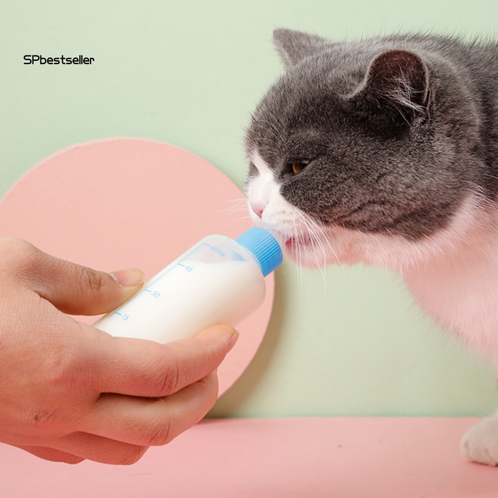 Set 6 Bình Đựng Thức Ăn Cho Thú Cưng Bằng Silicon Trong Suốt Dung Tích 60ml Tiện Dụng