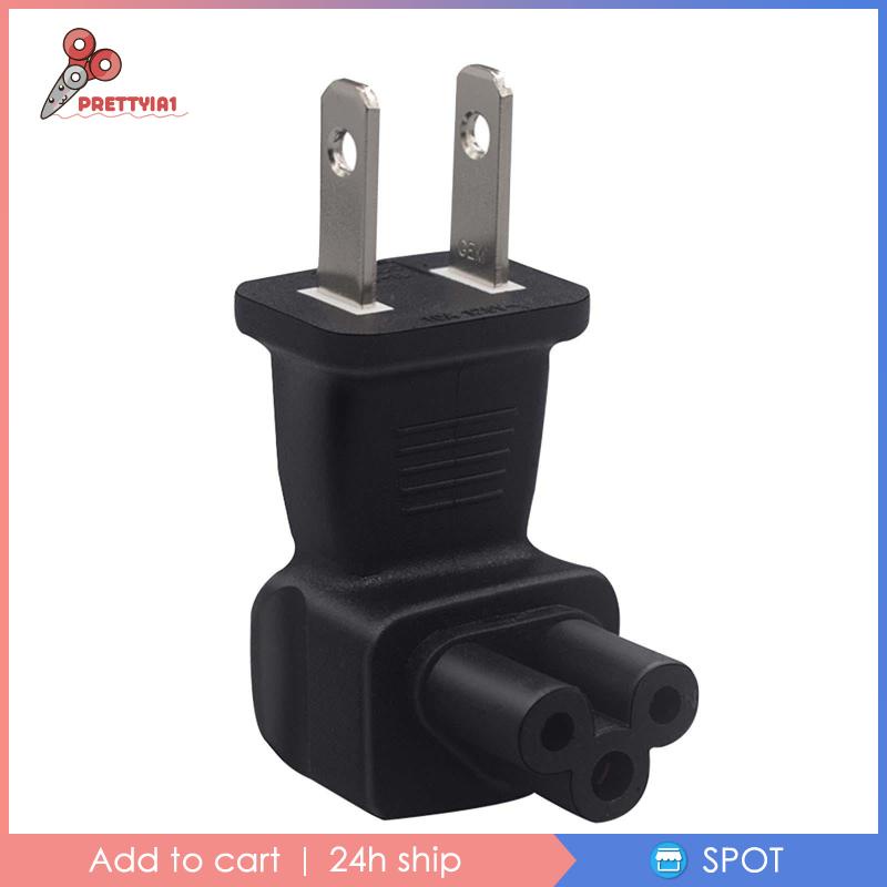 Đầu Chuyển Đổi Phích Cắm US Sang IEC320 C5 Siêu Bền Tiện Dụng Cho Notebook / Máy Tính Để Bàn
