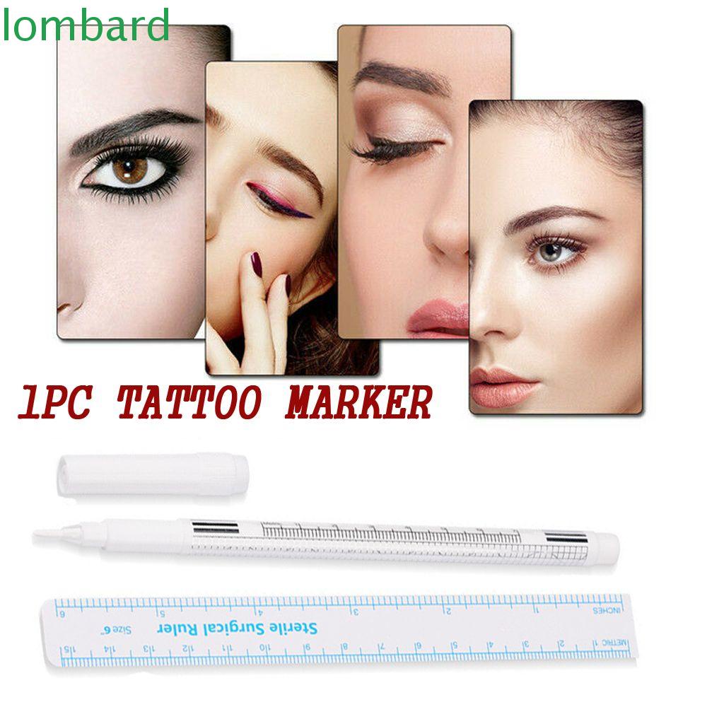 Bút Đánh Dấu Kèm Thước Đo Định Hình Xăm Lông Mày Chuyên Dụng