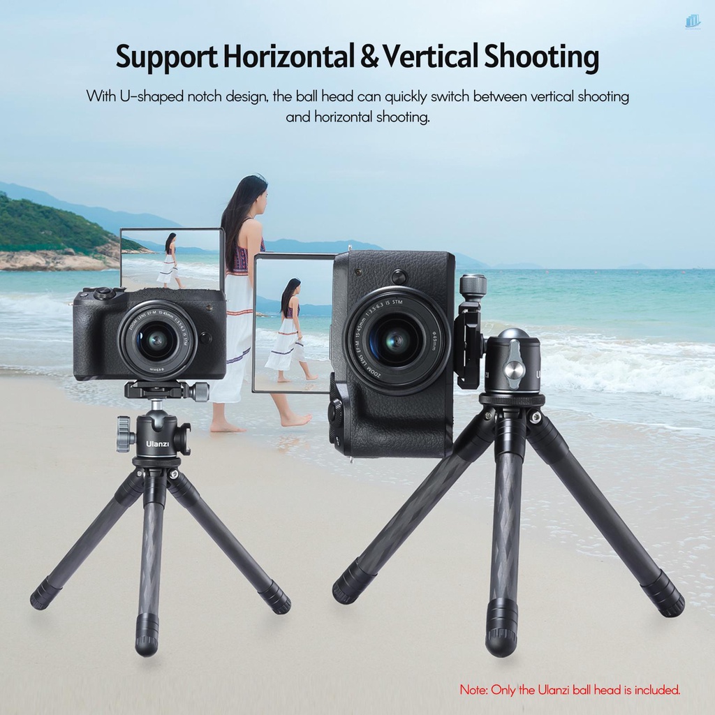 Đầu Bi Thông Minhwatchinone Ulanzi U-80L Arca Swiss 1 / 4 Inch Tháo Gỡ Nhanh Cho Máy Ảnh DSLR Tải Trọng 10kg 10kg Chất Lượng Cao