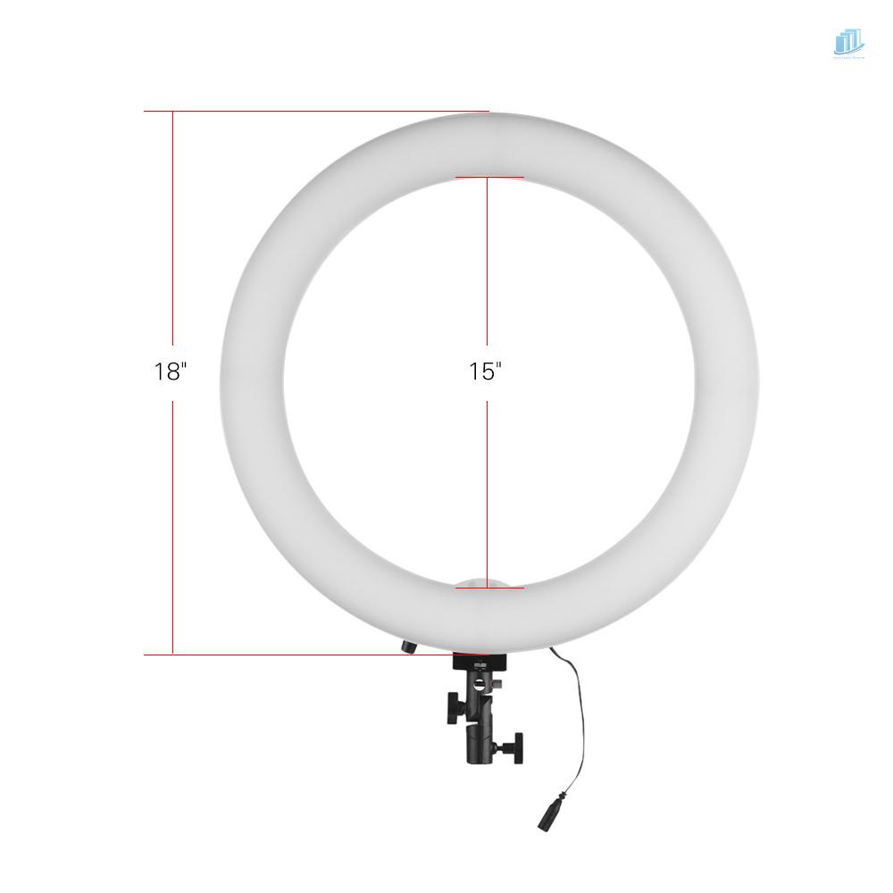 Bộ Vòng Đèn LED 5600K 60W 18inch Kèm Kẹp / Điện Thoại / Máy Ảnh Để Bàn Cho iPhone X 8 7