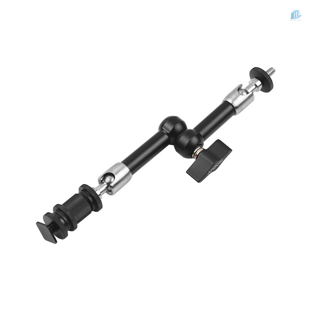 Cánh Tay Ma Sát Andoer 7 "Bằng Thép Không Gỉ Cách Điện Với Thanh Kẹp Có Thể Điều Chỉnh Cho Camera DSLR Rig / Monitor / Đèn LED / Flash / Micro
