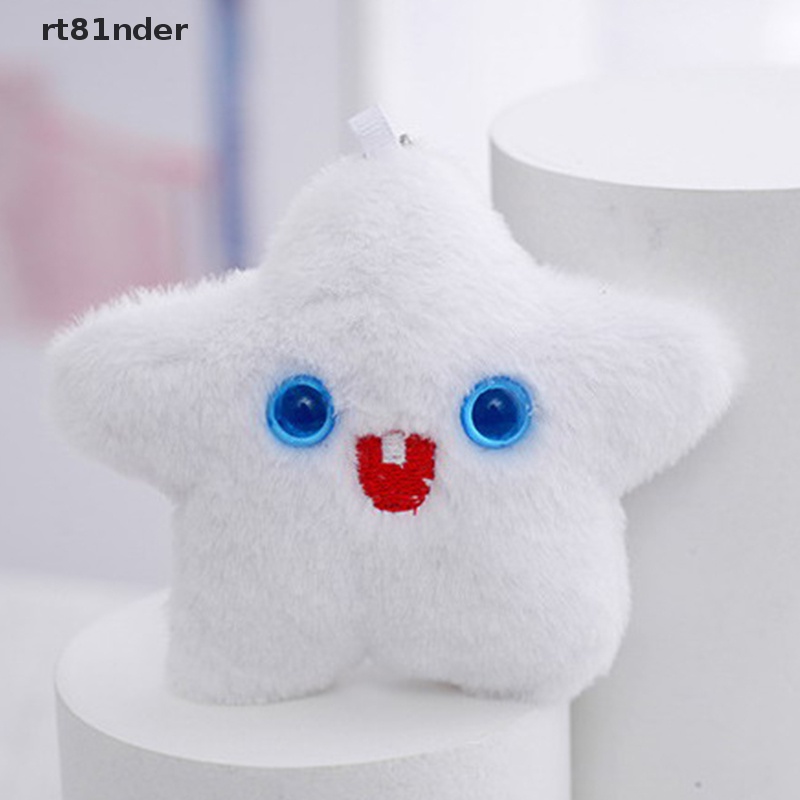 Rt Thú Nhồi Bông Hình Ngôi Sao Năm Cánh Màu Trắng Dễ Thương Trang Trí Túi Xách Cho Bé