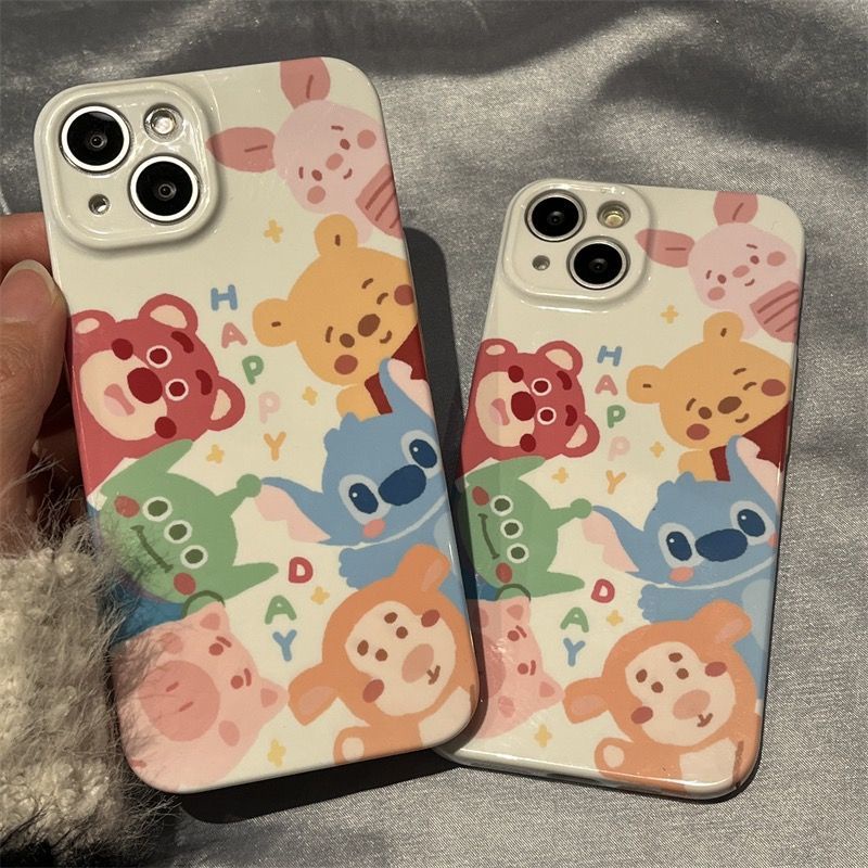 Ốp Điện Thoại Cứng In Hình Gấu Pooh Dễ Thương Cho iPhone13pro1412 / 11