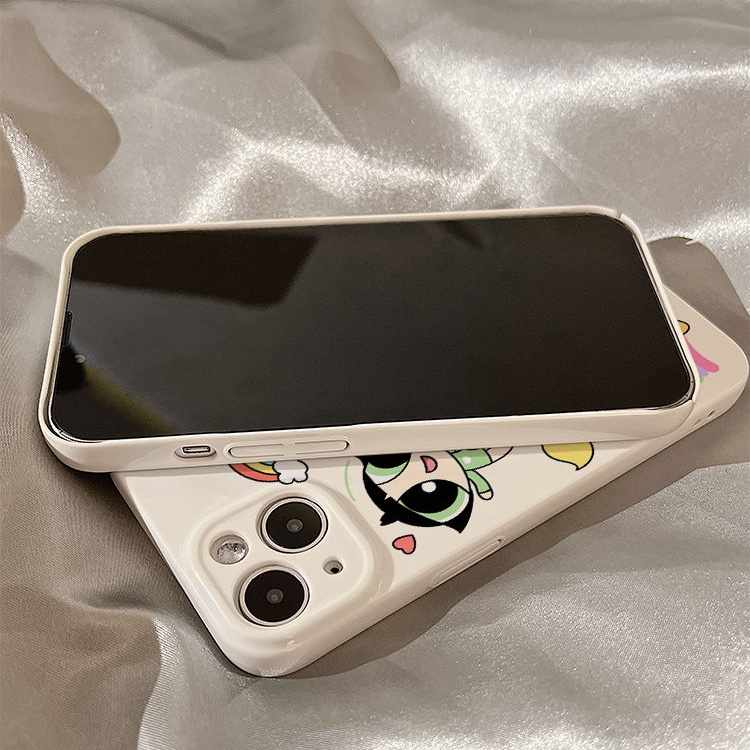Ốp Điện Thoại Cứng Họa Tiết Powerpuff Girls Bảo Vệ Cho iphone14promax12 11 13 R27O