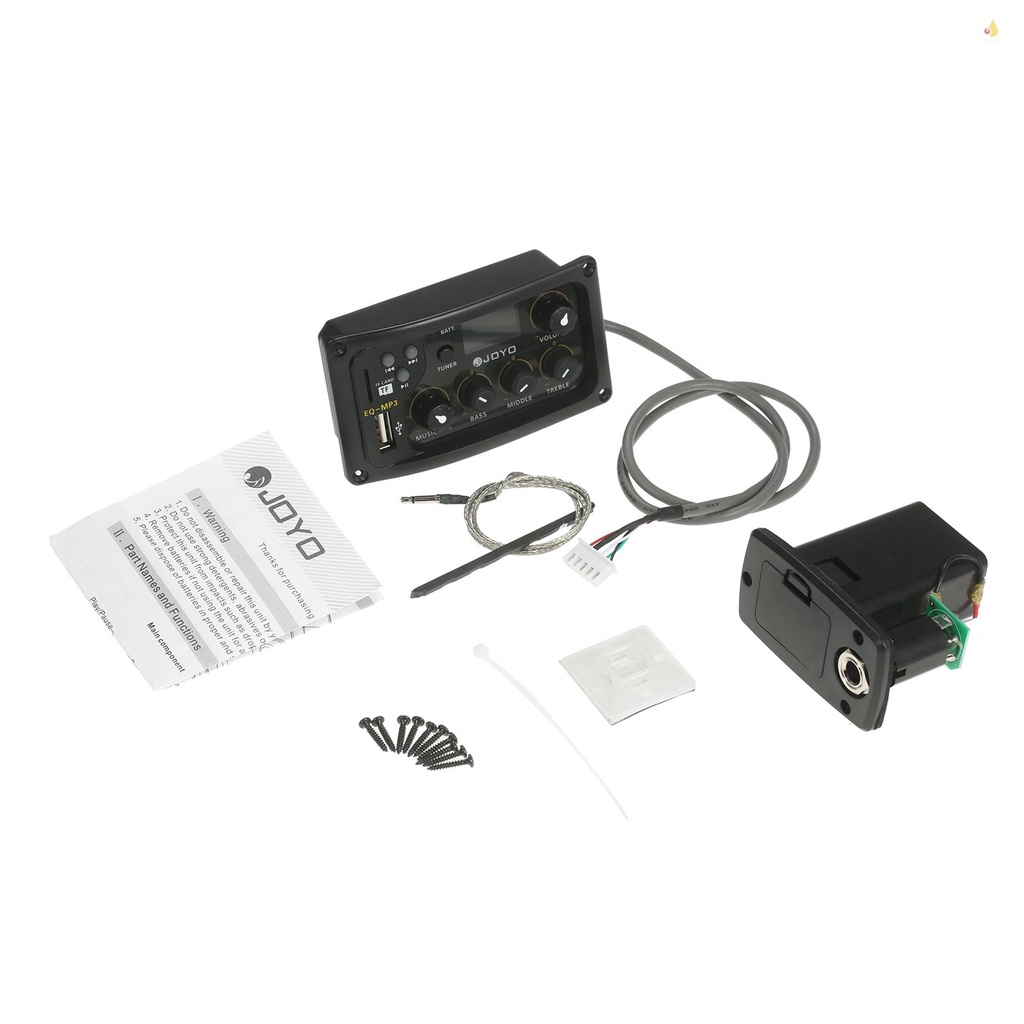 Hệ Thống Điều Chỉnh EQ 3 Băng Tần JOYO EQ-MP3 Có Màn Hình LCD Cho Đàn Guitar Acoustic