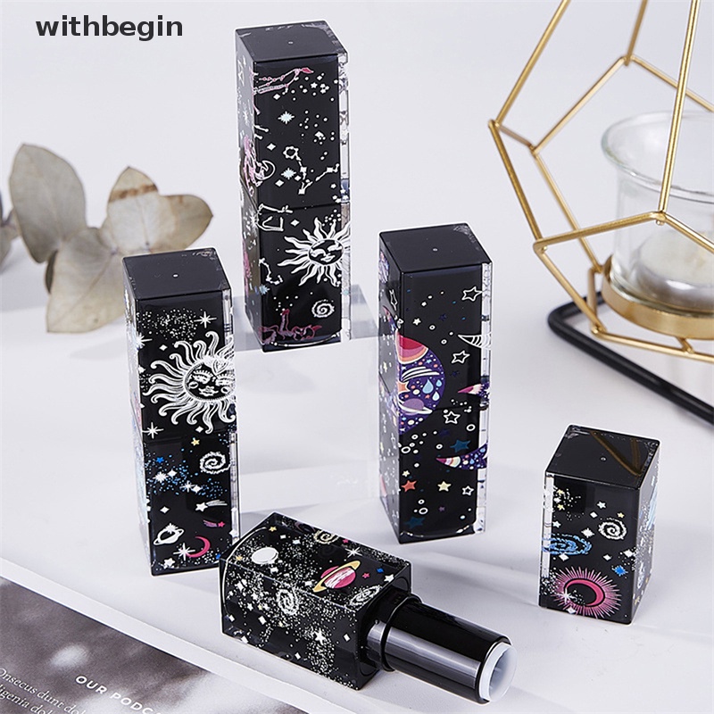 1 Ống Rỗng Đựng Son Dưỡng Môi Diy Họa Tiết Ngôi Sao 3D