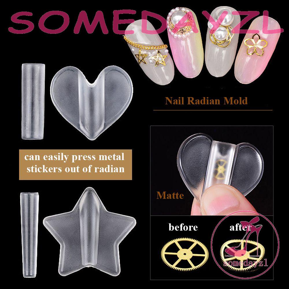 Khuôn Dập Nổi Họa Tiết Ngôi Sao / Trái Tim Trang Trí Móng Nghệ Thuật DIY