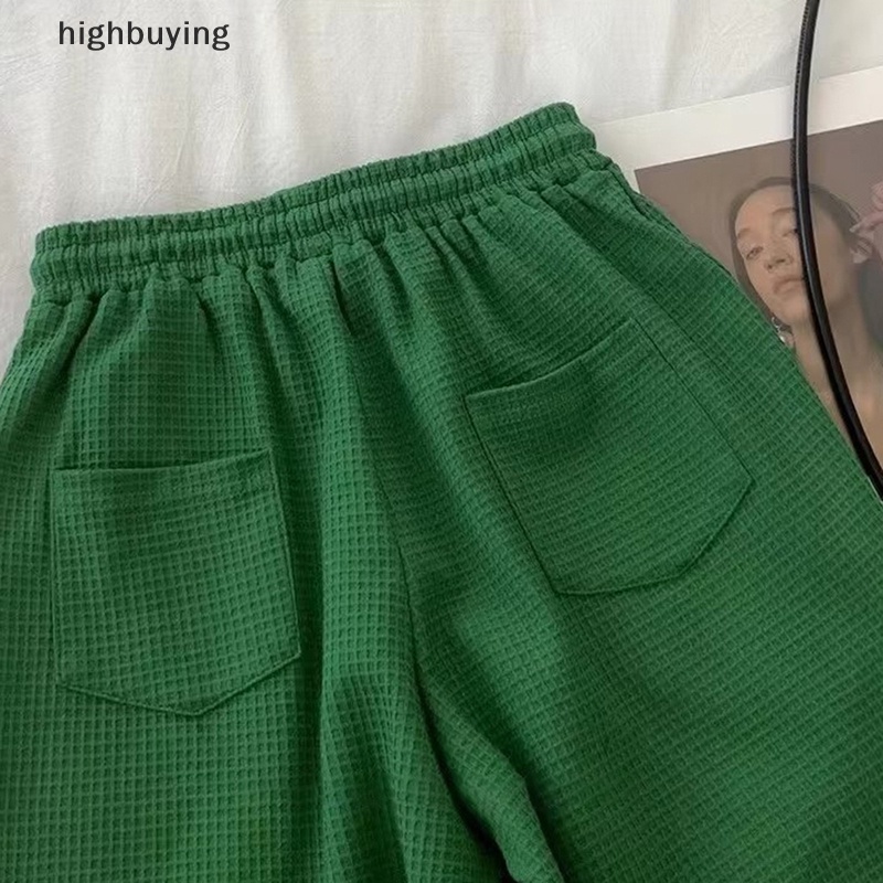 Hbvn Belle Quần Short Baggy Eo Cao Dáng Rộng Phong Cách Thể Thao Giản Dị Dễ Phối Đồ BF Hàn Quốc