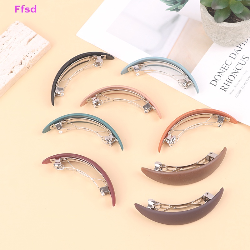 {Ffsd} Kẹp Tóc Đuôi Ngựa Hình Học Màu Nhám Thanh Lịch Cho Nữ * Bán Chạy