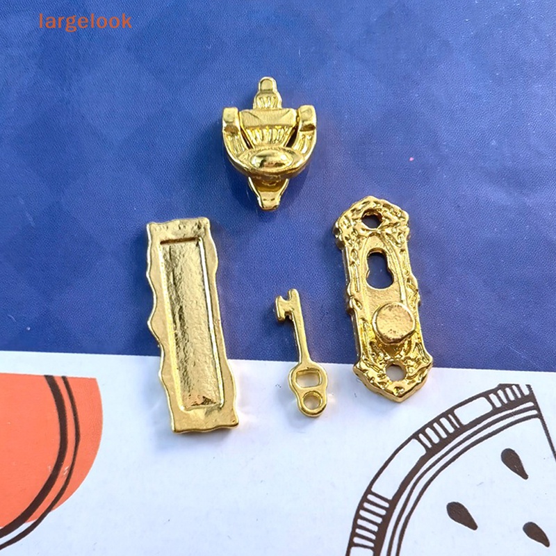 Ổ Khóa Cửa Mini Bằng Kim Loại Dùng Trang Trí Nhà Búp Bê