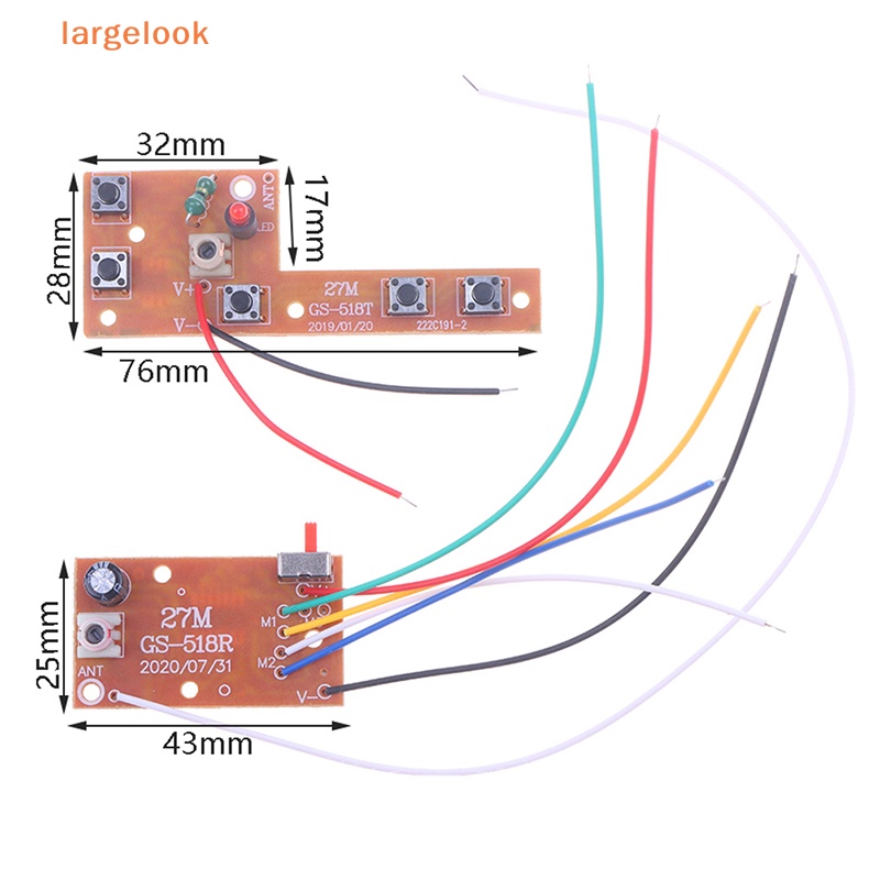 Bảng Mạch 27MHz PCB 5CH Cho Điều Khiển Từ Xa