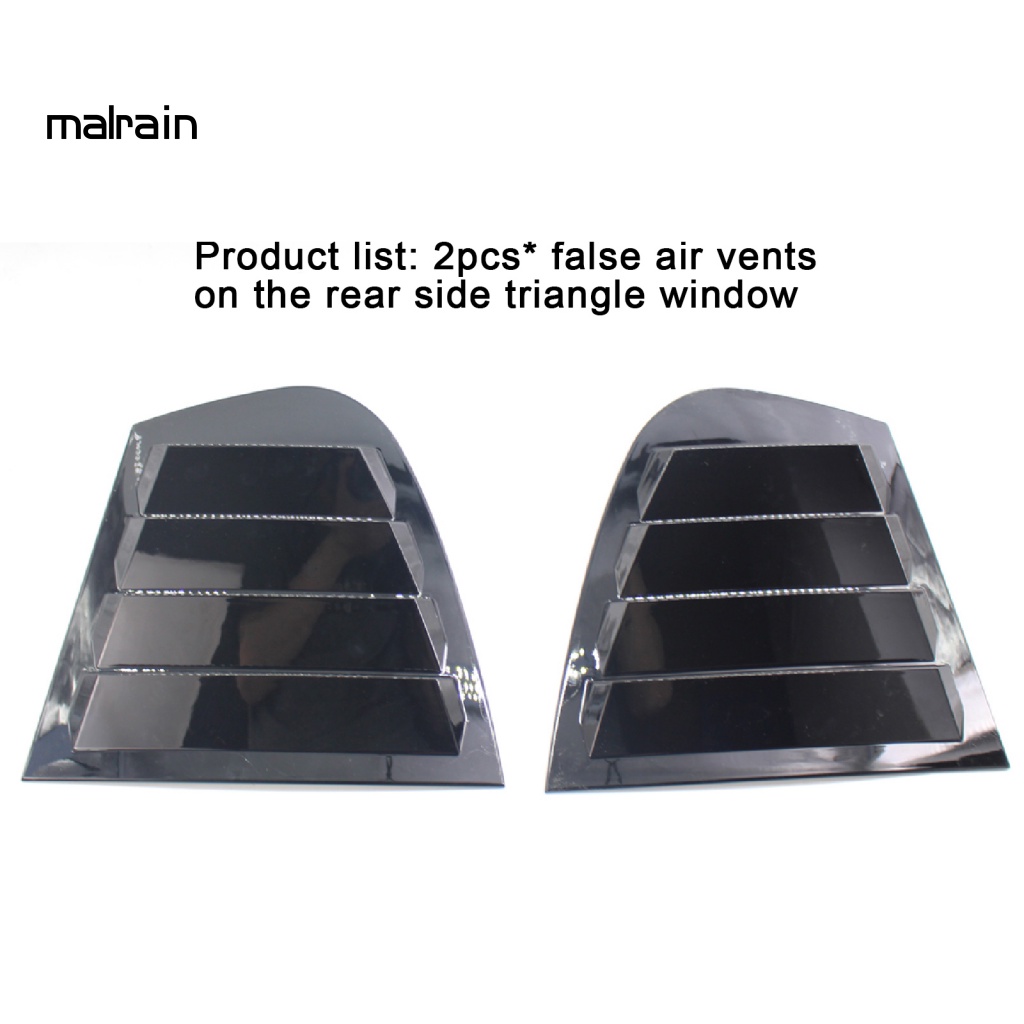 Bộ 2 Dụng Cụ Chuyên Dùng Mở Cửa Sổ Xe Hơi Hình Tam Giác Màu Đen Bóng 51347060211 51347060212 Phụ Kiện Chuyên Dụng Dành Cho BMW 3 Series E90 09-11