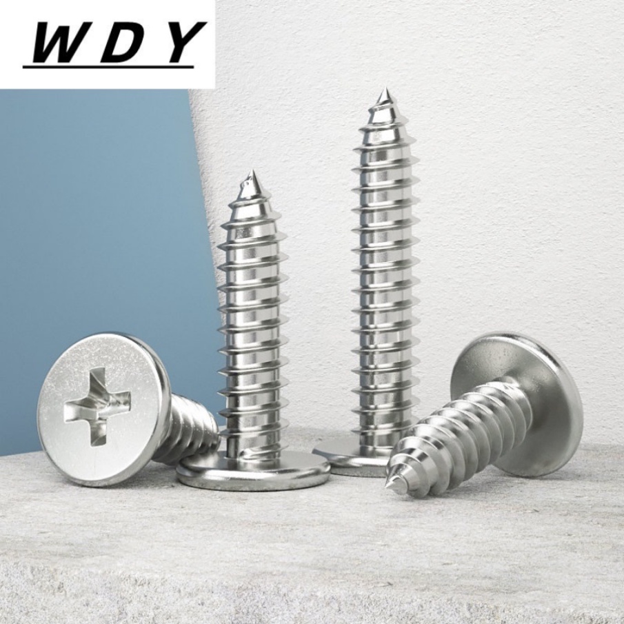 Vít Đầu Dẹt SUS304 Tự Dính Chuyên Dụng M3 / M4 / M5 / M6