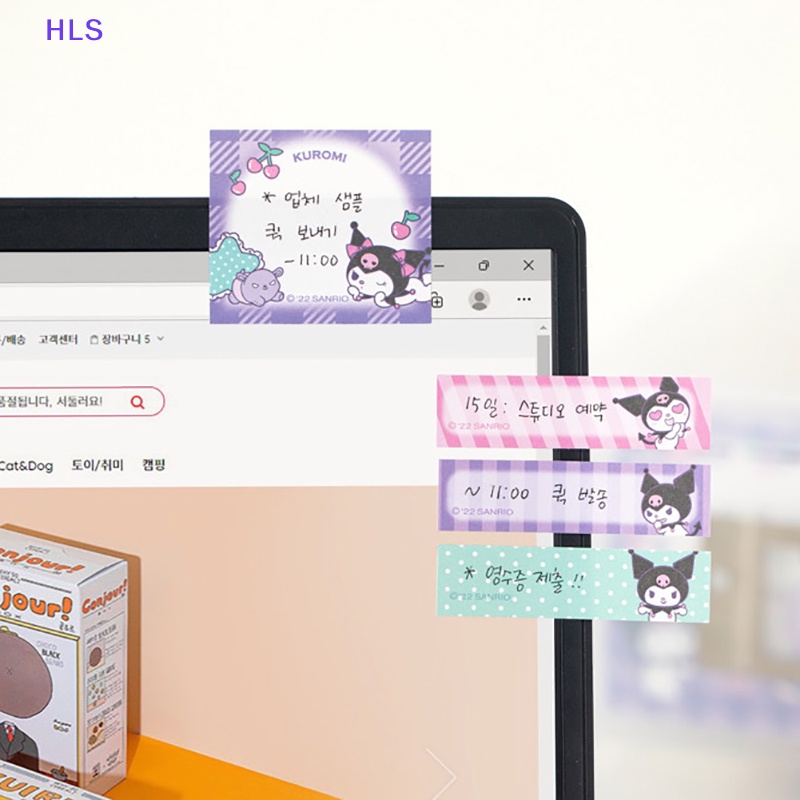 [HLS] Sổ Ghi Chú Họa Tiết Anime My Melody Kuromi Cinnamoroll Posted-It Hình Cô Gái Sanrioed Girl Đáng Yêu Có Thể Xé Được